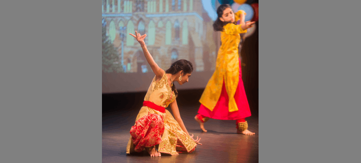 Indian cultural dance at IKBFU russia
