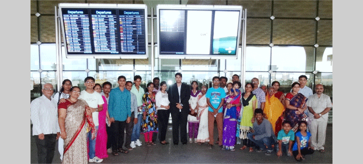 A.K.Educational Consultants 2014 Student Batch Leaves For Russian Federation