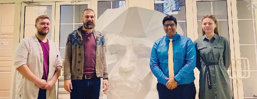 Dr.Amit Kamle Visits The Department Of Biochemistry