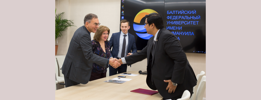 Dr. Amit Kamle Meets The Honourable Rector Of Immanuel Kant Baltic Federal University