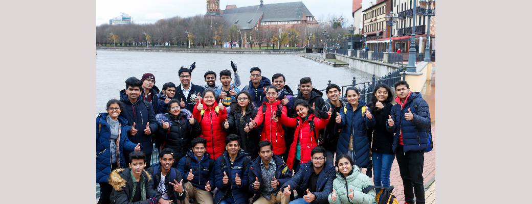 AKEC Students Enjoy Guided Tour Of Kaliningrad With Dr.Amit Kamle
