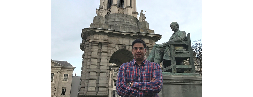 Dr. Amit Kamle, M.D (Russia) Director A.K.Educational Consultants Visits World Famous Trinity College Dublin, University Of Dublin