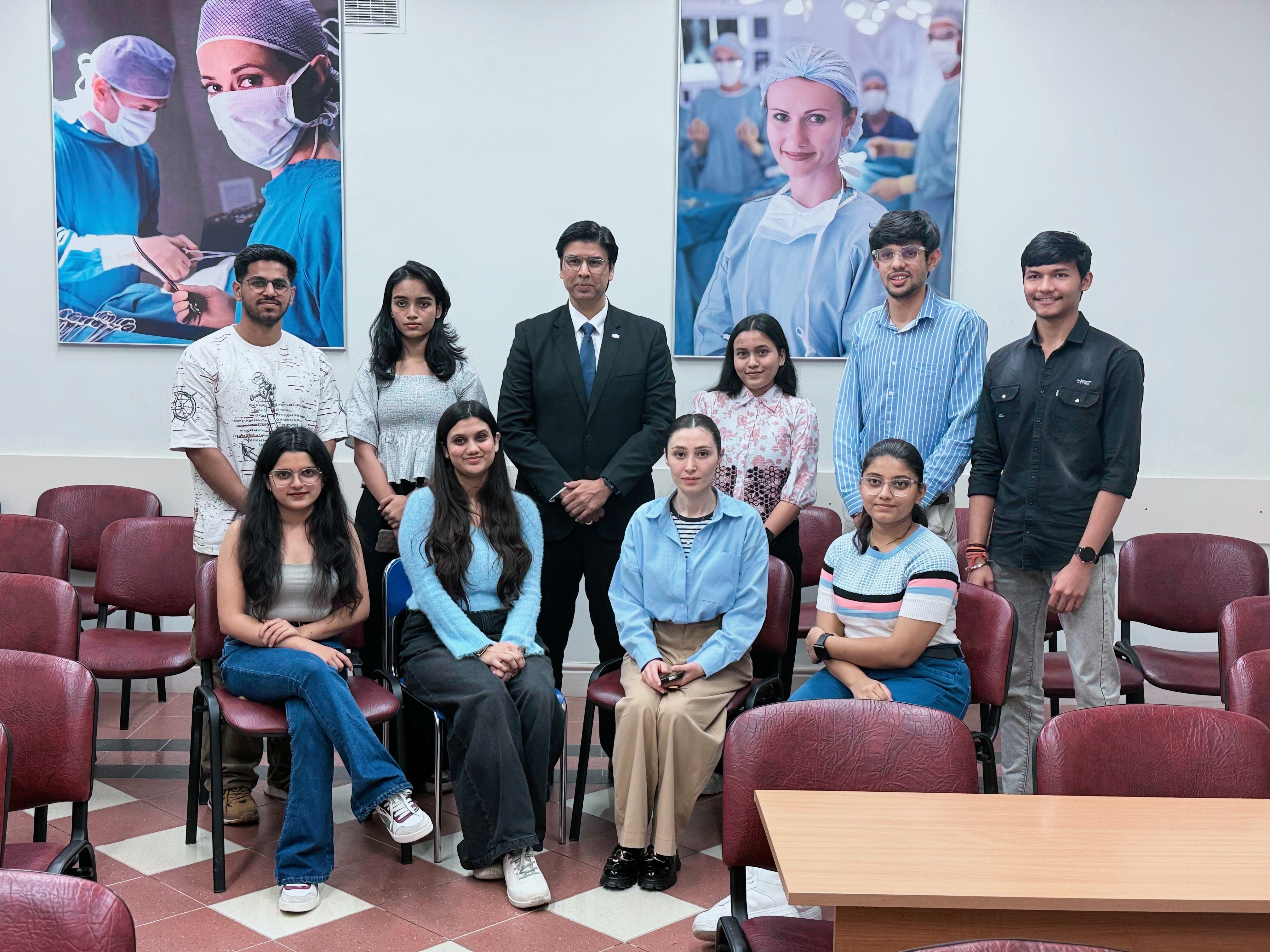 Dr.Amit Kamle conducts a meeting with the Student Monitors at Immanuel Kant Baltic Federal University, Russia