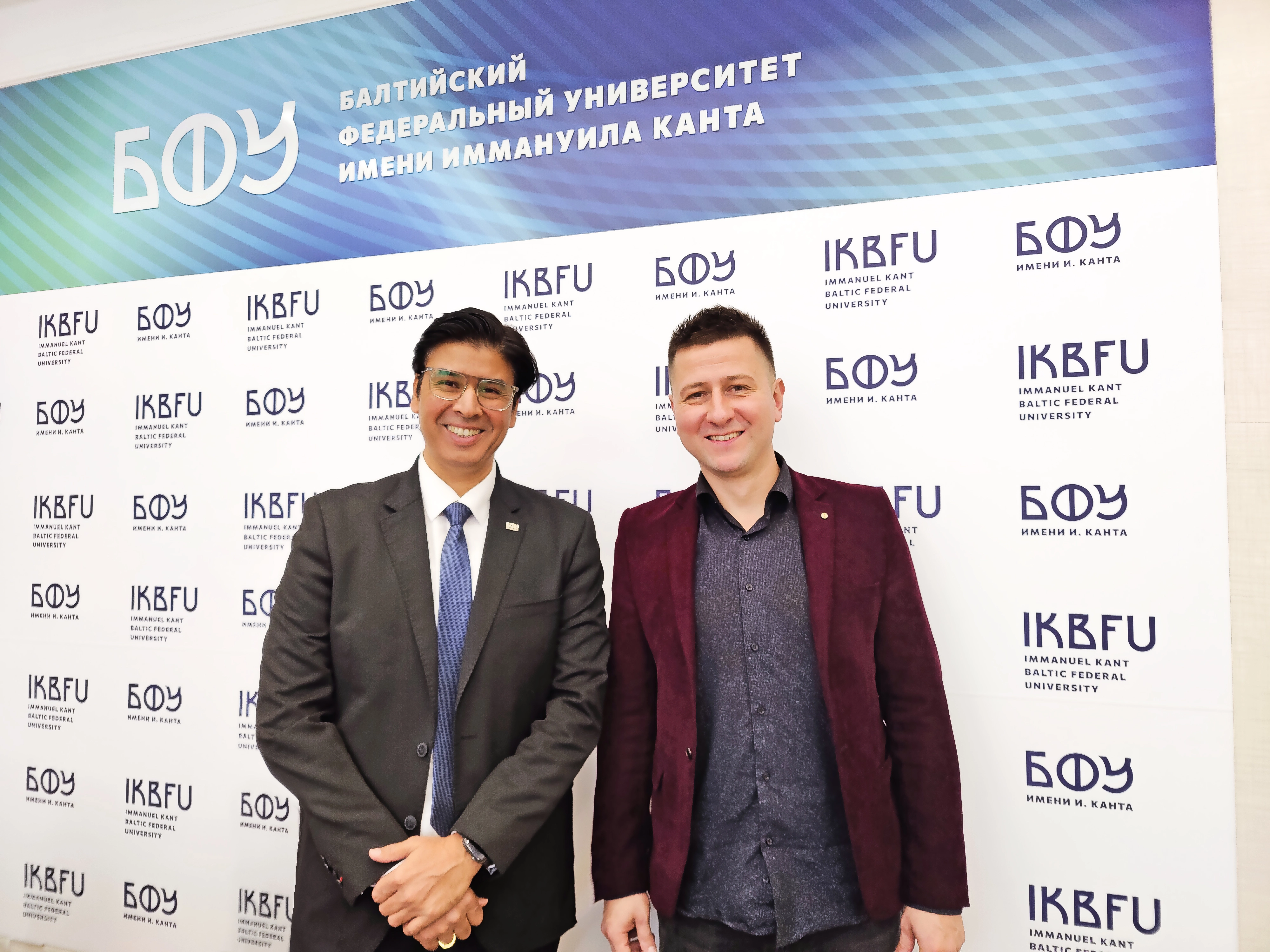 Dr.Amit Kamle meets with the New Rector of Immanuel Kant Baltic Federal University Maxim Denim